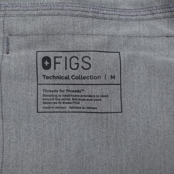 Mens Figs Scrub Pants Axim Cargo Scrub Gray Size M Style T2001 - Picture 5 of 8